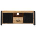 VidaXL TV skrinka 100x30x40 cm Masívne hrubé drevo Mango – Obrázok 2