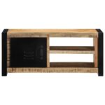 VidaXL TV skrinka 80x30x35 cm Masívne hrubé drevo Mango – Obrázok 3