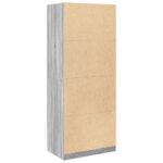 vidaXL Šatník sivý sonoma 80x50x200 cm kompozitné drevo – Obrázok 7
