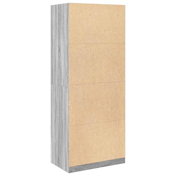 vidaXL Šatník sivý sonoma 80x50x200 cm kompozitné drevo – Obrázok 7