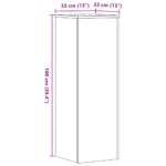 vidaXL Stojany na kvety 2 ks, hnedý dub 33x33x100 cm, kompozitné drevo – Obrázok 10