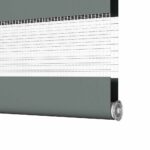 vidaXL Zebra roleta tmavošedá 40x100 cm Šírka látky 35,9 cm Polyester – Obrázok 12