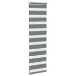 vidaXL Zebra roleta tmavošedá 40x100 cm Šírka látky 35,9 cm Polyester – Obrázok 4