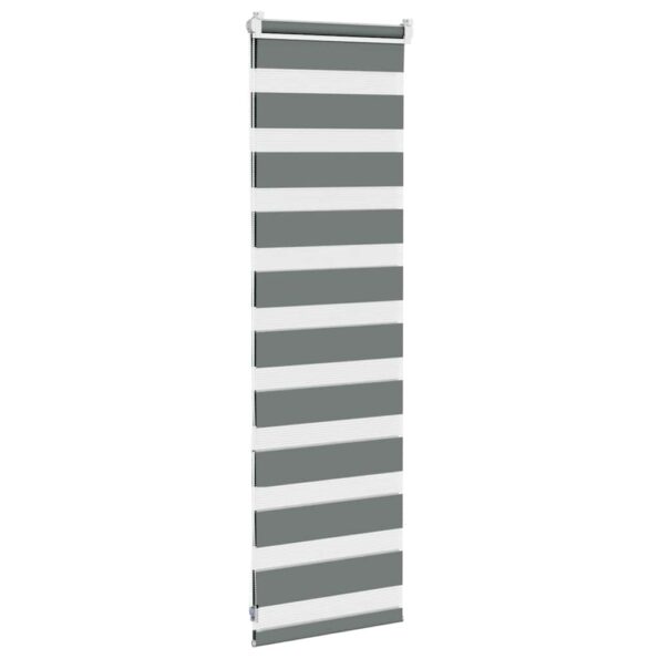 VXL8721158343949_g_en_hd_3.jpg vidaXL Zebra roleta tmavošedá 40x100 cm Šírka látky 35,9 cm Polyester – Obrázok 4