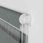 vidaXL Zebra roleta tmavošedá 100x100 cm šírka látky 95,9 cm polyester – Obrázok 10