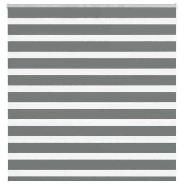VXL8721158344144_a_en_hd_1.jpg vidaXL Zebra roleta tmavošedá 140x100 cm šírka látky 135,9cm polyester – Obrázok 1