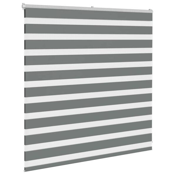 VXL8721158344144_g_en_hd_2.jpg vidaXL Zebra roleta tmavošedá 140x100 cm šírka látky 135,9cm polyester – Obrázok 3