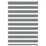 vidaXL Zebra roleta tmavošedá 95x150 cm šírka látky 90,9 cm polyester