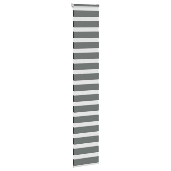 VXL8721158344465_g_en_hd_2.jpg vidaXL Zebra roleta tmavošedá 40x200 cm šírka látky 35,9 cm polyester – Obrázok 3