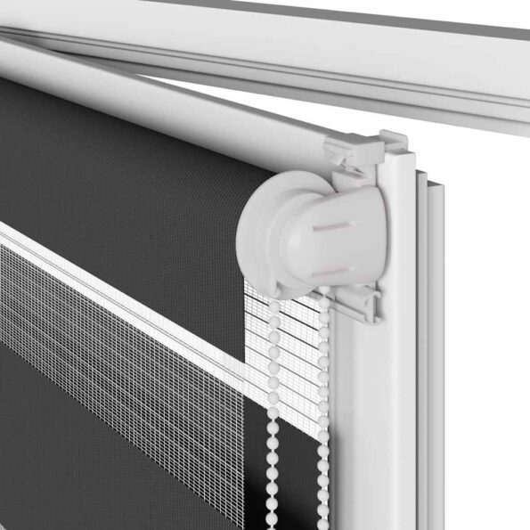 vidaXL Zebra roleta čierna 60x100 cm šírka látky 55,9 cm polyester – Obrázok 11