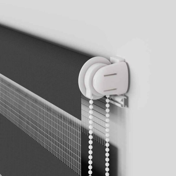 vidaXL Zebra roleta čierna 60x100 cm šírka látky 55,9 cm polyester – Obrázok 10