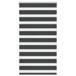 vidaXL Zebra roleta čierna 70x100 cm šírka látky 65,9 cm polyester