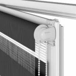 vidaXL Zebra roleta čierna 70x100 cm šírka látky 65,9 cm polyester – Obrázok 11