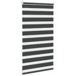 vidaXL Zebra roleta čierna 70x100 cm šírka látky 65,9 cm polyester – Obrázok 4