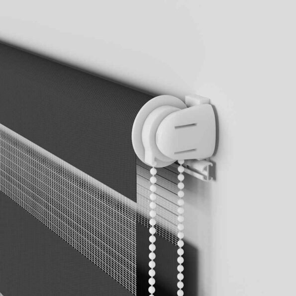 vidaXL Zebra roleta čierna 70x100 cm šírka látky 65,9 cm polyester – Obrázok 10