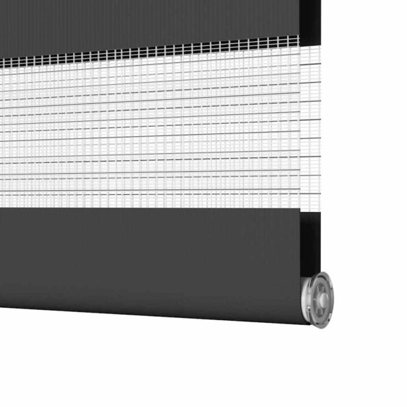 vidaXL Zebra roleta čierna 80x100 cm šírka látky 75,9 cm polyester – Obrázok 12