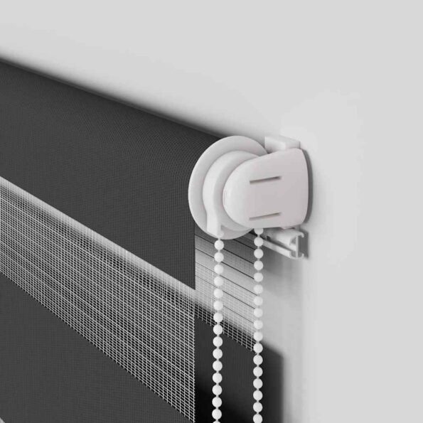 vidaXL Zebra roleta čierna 110x100 cm šírka látky 105,9cm polyester – Obrázok 10