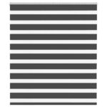 vidaXL Zebra roleta čierna 130x100 cm šírka látky 125,9cm polyester