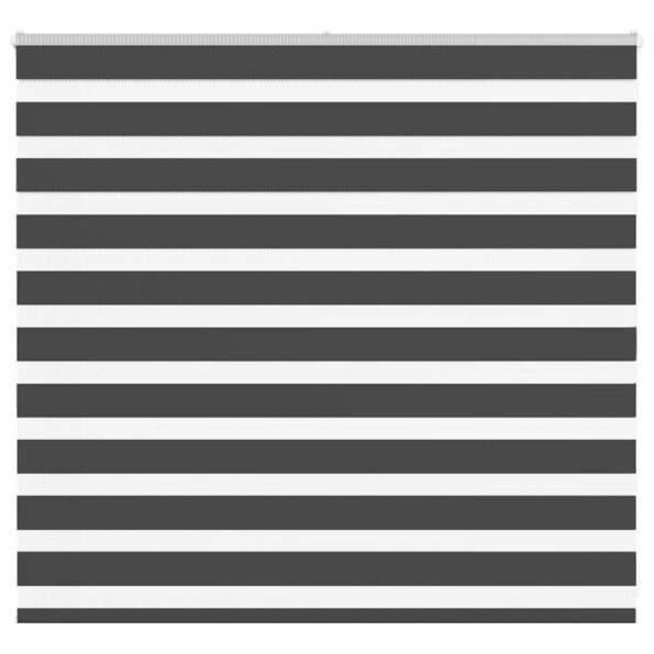 vidaXL Zebra roleta čierna 155x100 cm šírka látky 150,9cm polyester – Obrázok 2