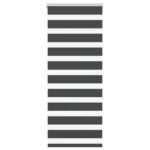 vidaXL Zebra roleta čierna 55x150 cm šírka látky 50,9 cm polyester