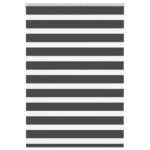 vidaXL Zebra roleta čierna 105x150 cm šírka látky 100,9cm polyester