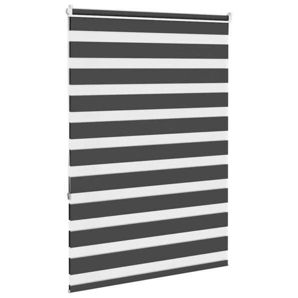 vidaXL Zebra roleta čierna 105x150 cm šírka látky 100,9cm polyester – Obrázok 4
