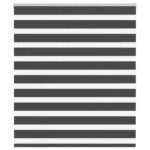 vidaXL Zebra roleta čierna 120x150 cm šírka látky 115,9cm polyester