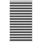 vidaXL Zebra roleta čierna 130x230 cm šírka látky 125,9cm polyester