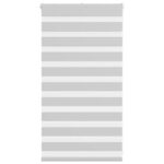 vidaXL Zebra roleta svetlosivá 75x100 cm šírka látky 70,9 cm polyester