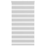 vidaXL Zebra roleta svetlosivá 90x100 cm šírka látky 85,9 cm polyester