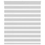 vidaXL Zebra roleta svetlosivá 125x100cm šírka látky 120,9cm polyester