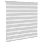 vidaXL Zebra roleta svetlosivá 150x100cm šírka látky 145,9cm polyester – Obrázok 3