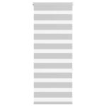 vidaXL Zebra roleta svetlosivá 55x150cm šírka látky 50,9 cm polyester