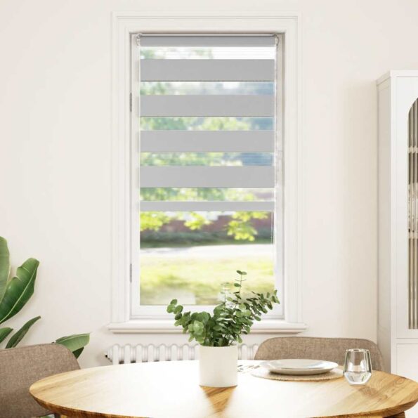 VXL8721158347350_g_en_hd_1.jpg vidaXL Zebra roleta svetlosivá 55x150cm šírka látky 50,9 cm polyester – Obrázok 2