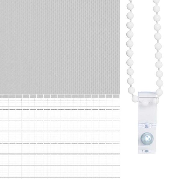 vidaXL Zebra roleta svetlosivá 60x150cm šírka látky 55,9 cm polyester – Obrázok 9