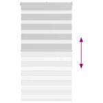 vidaXL Zebra roleta svetlosivá 70x150cm šírka látky 65,9 cm polyester – Obrázok 5