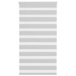 vidaXL Zebra roleta svetlosivá 75x150cm šírka látky 70,9 cm polyester