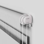 vidaXL Zebra roleta svetlosivá 75x150cm šírka látky 70,9 cm polyester – Obrázok 10