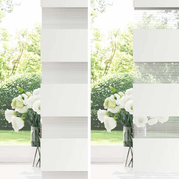 vidaXL Zebra roleta svetlosivá 105x150cm šírka látky 100,9cm polyester – Obrázok 8