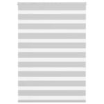 vidaXL Zebra roleta svetlosivá 115x150cm šírka látky 110,9cm polyester