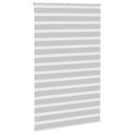 vidaXL Zebra roleta svetlosivá 145x200cm šírka látky 140,9cm polyester – Obrázok 3