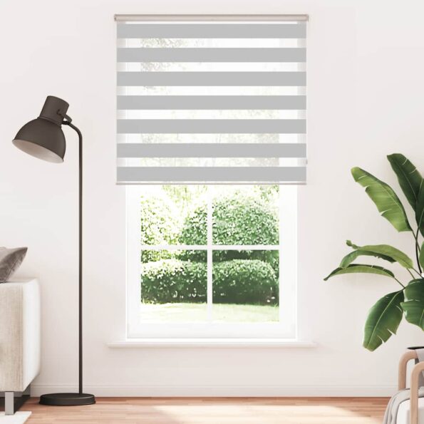 VXL8721158348005_g_en_hd_1.jpg vidaXL Zebra roleta svetlosivá 120x230cm šírka látky 115,9cm polyester – Obrázok 2