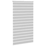 vidaXL Zebra roleta svetlosivá 120x230cm šírka látky 115,9cm polyester – Obrázok 3