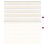 vidaXL Zebra roleta 125x100 cm šírka látky 120,9 cm polyester – Obrázok 5