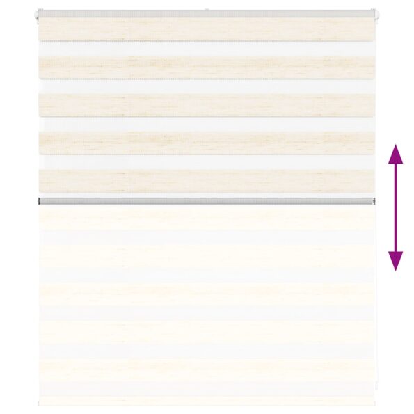 vidaXL Zebra roleta 125x100 cm šírka látky 120,9 cm polyester – Obrázok 5