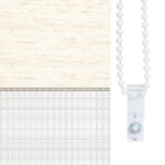 vidaXL Zebra roleta 85x150 cm šírka látky 80,9 cm polyester – Obrázok 9