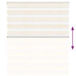 vidaXL Zebra roleta 125x150 cm šírka látky 120,9 cm polyester – Obrázok 5