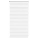 vidaXL Zebra roleta biela 70x100 cm šírka látky 65,9 cm polyester