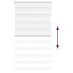 vidaXL Zebra roleta biela 80x100 cm šírka látky 75,9 cm polyester – Obrázok 5