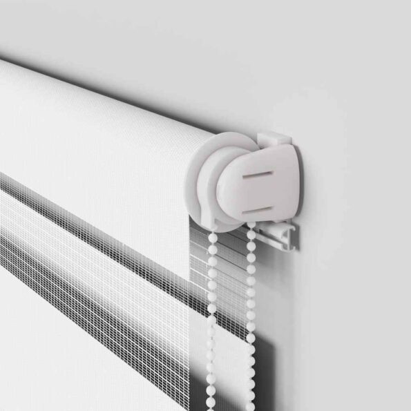 vidaXL Zebra roleta biela 80x100 cm šírka látky 75,9 cm polyester – Obrázok 10